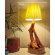 Original handmade floor lamp table lamp for the living room and bedroom made of high quality solid wood, retro bedside lamp