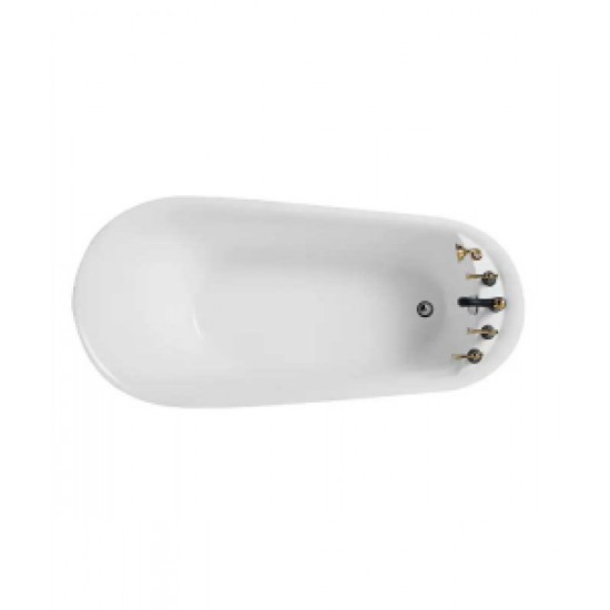 Freestanding bathtub, chaise lounge bathtub, simple shower integrated bathtub, modern design bathtub