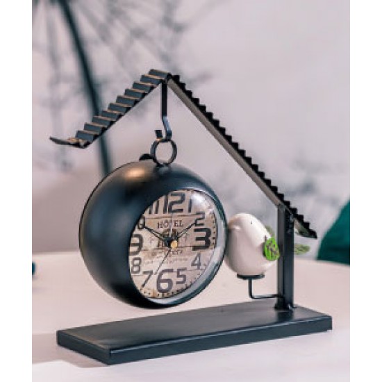 Creative silent clock decor, tabletop simple clock, kids and bedroom ornament