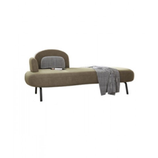 American simple modern chaise longue birch material sofa small apartment fabric chaise longue
