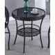 Balcony table and chair set, rattan chair three-piece set, leisure round table and chairs, small tea table combination