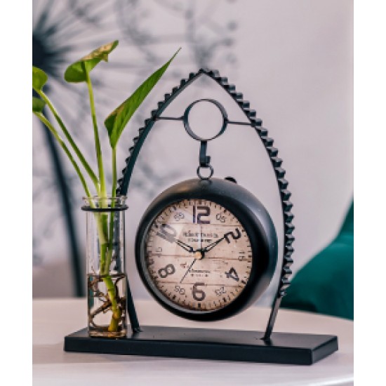 Creative silent clock decor, tabletop simple clock, kids and bedroom ornament