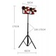 American style retro solid wood floor lamp, Living room floor lamp with LED remote control