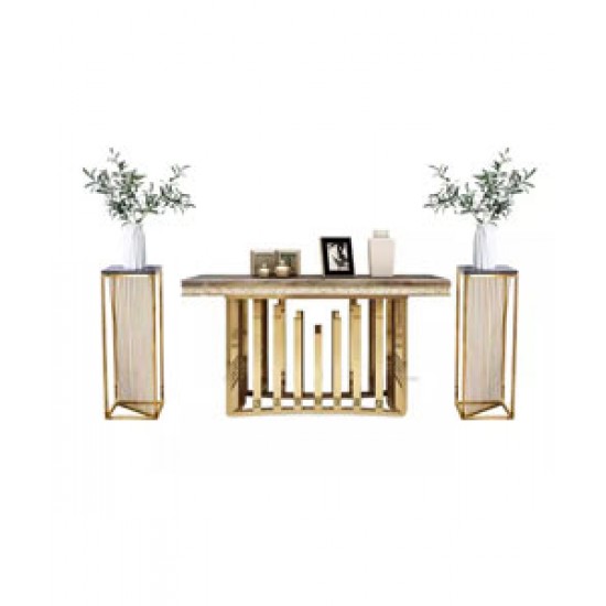 Postmodern luxury balcony table, marble balcony table, simple creative table for hallway against the wall