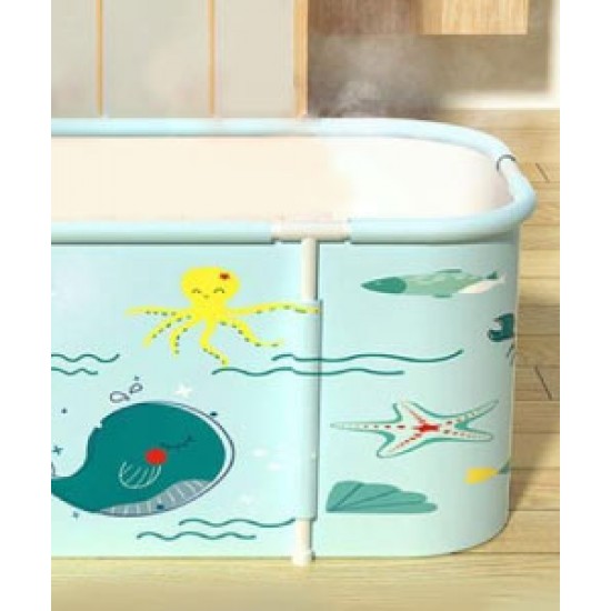 Household bathtub bucket, folding bath bucket for adults and children, thickened bathtub for two