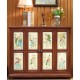 American pastoral style cabinet, pure handmade multilayer shoe cabinet, retro cabinet