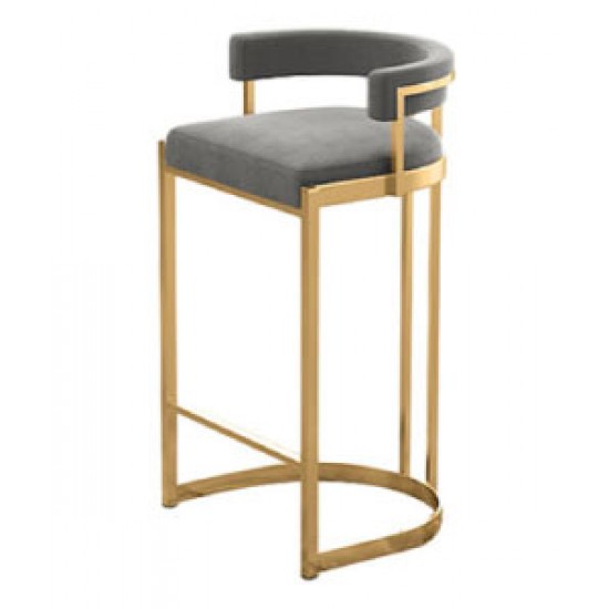 Bar stool, modern and light luxury high stool, iron back bar stool