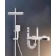 Shower set with digital display and constant temperature
