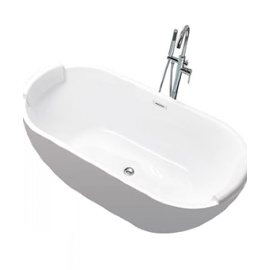 European style acrylic bathtub, thin edged trouble free bathtub for adults, independent insulation, modern standard bathtub