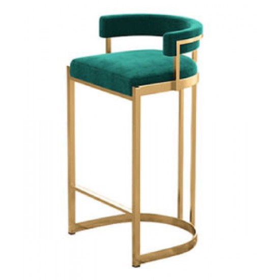 Bar stool, modern and light luxury high stool, iron back bar stool