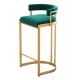 Bar stool, modern and light luxury high stool, iron back bar stool