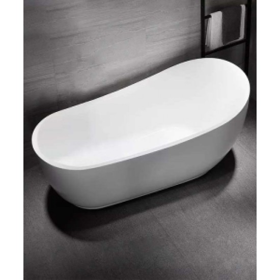 Freestanding bathtub, chaise lounge bathtub, simple shower integrated bathtub, modern design bathtub