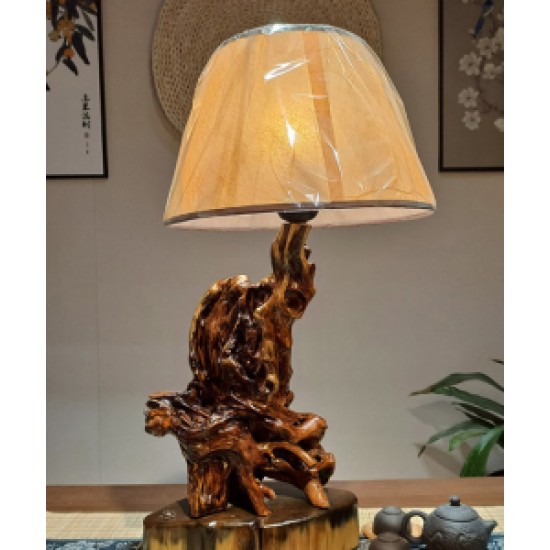 Original handmade floor lamp table lamp for the living room and bedroom made of high quality solid wood, retro bedside lamp
