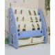 Children's plastic bookshelf, picture book storage shelf, kindergarten shelf, multi-layer simple bookcase
