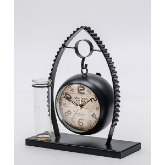 Creative silent clock decor, tabletop simple clock, kids and bedroom ornament