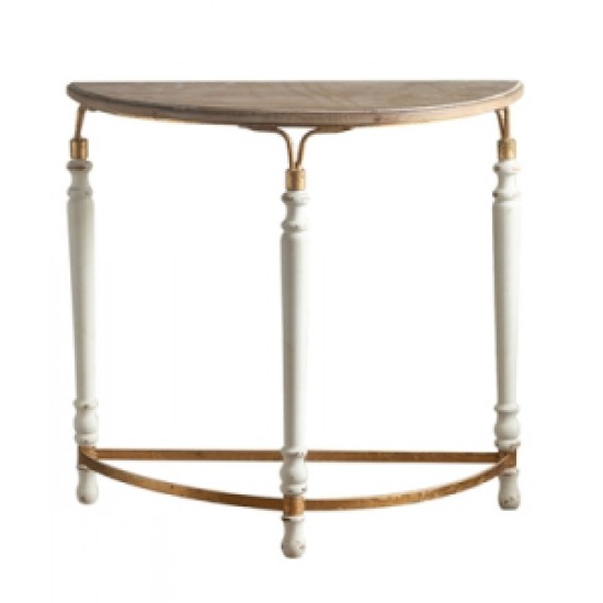Decorative hallway table made of solid wood in a retro nostalgic style, American-style wrought iron porch table partition cabinet, decorative table