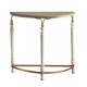 Decorative hallway table made of solid wood in a retro nostalgic style, American-style wrought iron porch table partition cabinet, decorative table