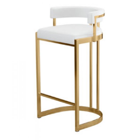 Bar stool, modern and light luxury high stool, iron back bar stool