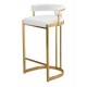Bar stool, modern and light luxury high stool, iron back bar stool