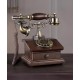 European style retro antique telephone, antique old-fashioned dial-up telephone, landline telephone for home