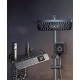 Gray rain shower set, the ultimate showering luxury for a customizable and refreshing experience