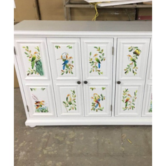 American pastoral style cabinet, pure handmade multilayer shoe cabinet, retro cabinet