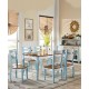 Mediterranean style wine cabinet, three doors, large capacity cabinet, wall integrated storage cabinet