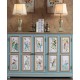 American pastoral style cabinet, pure handmade multilayer shoe cabinet, retro cabinet